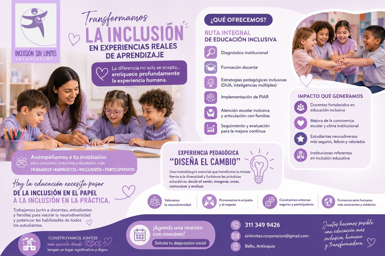 Material de la Corporación Inclusión Sin Límites